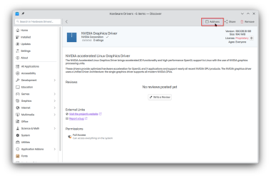 Discover Hardware Section Screenshot