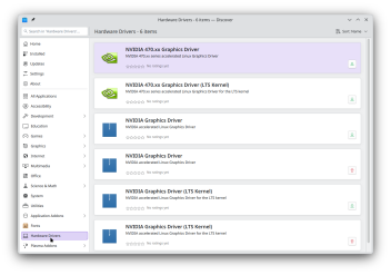 Discover Hardware Section Screenshot