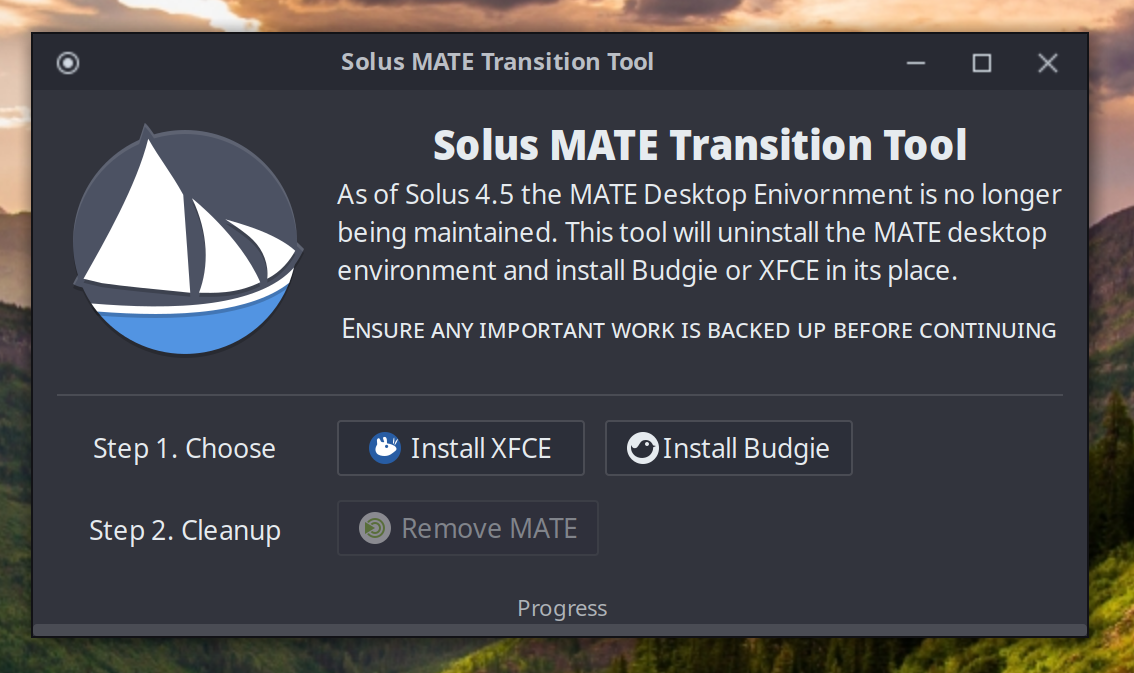 MATE Transition Tool Launch