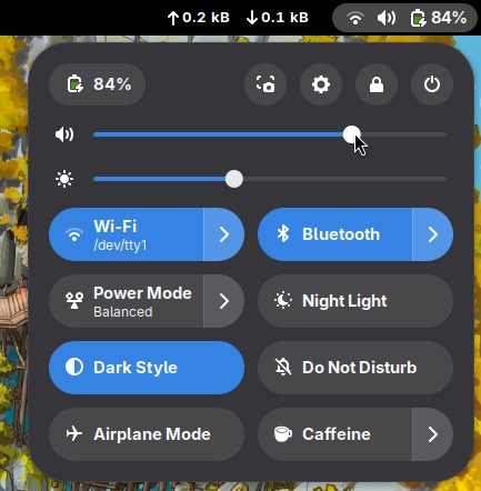 GNOME Volume Control