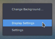 GNOME Desktop Context Menu