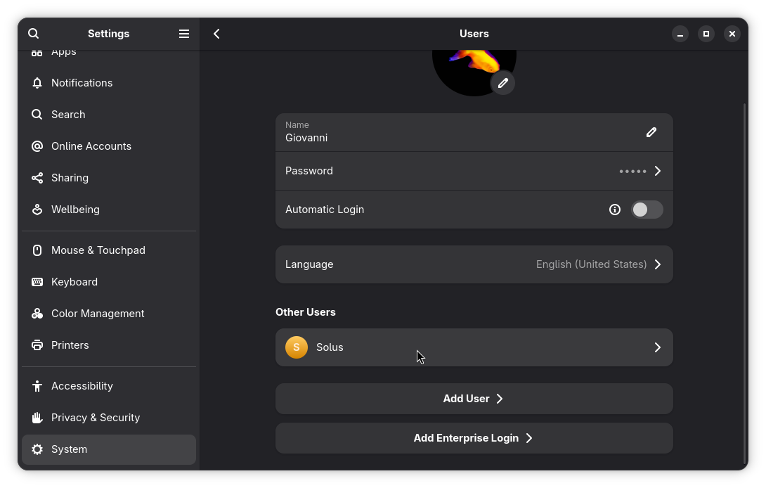 GNOME User List