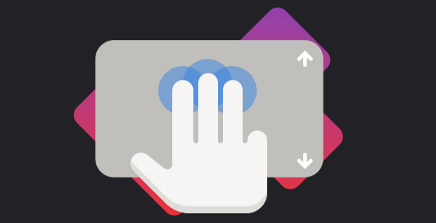Three Finger Swipe Up