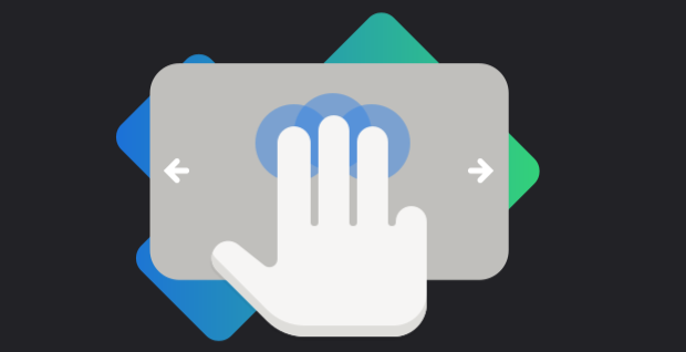 Three Finger Swipe Up