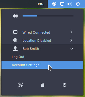 GNOME User Indicator