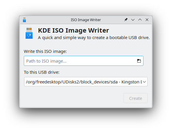 ImageWriter Start