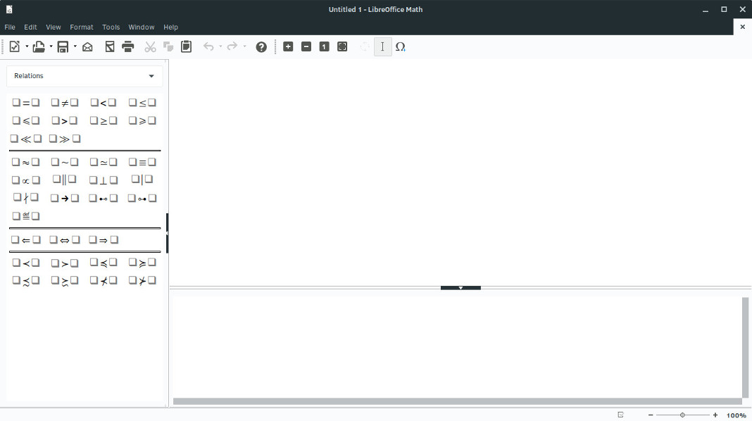LibreOffice Math Screenshot