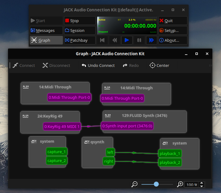 QJackCtl Connect